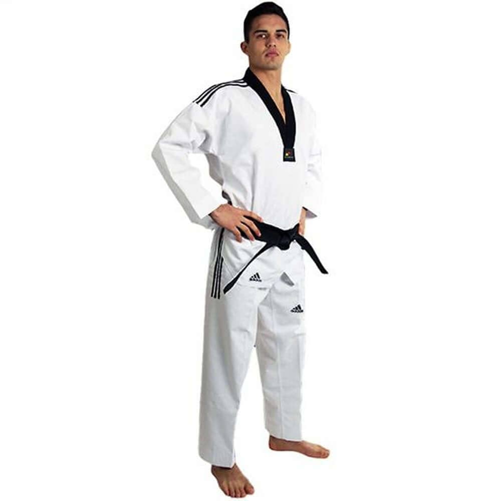 adidas sporting goods white/black / 1-ch med ADIDAS GRAND MASTER II TAEKWONDO UNIFORM