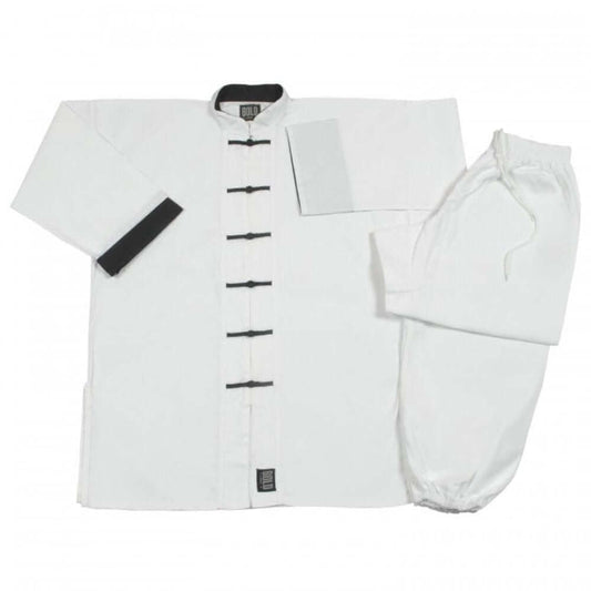 boldlook sporting goods 0 child small 7.5 OZ MIDDLEWEIGHT WHITE/BLACK KUNG FU SETS Tai Chi Uniform