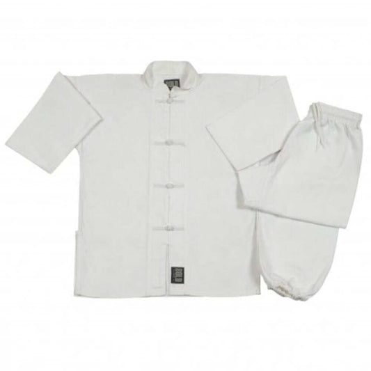 boldlook sporting goods 0 child small 7.5 OZ MIDDLEWEIGHT WHITE/WHITE KUNG FU SETS Tai Chi Uniform