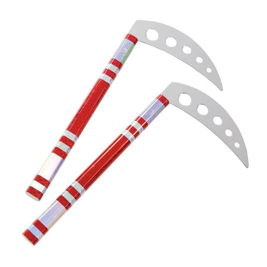 Century sporting goods silver/red CHROME STRIPE KAMAS martial arts karate