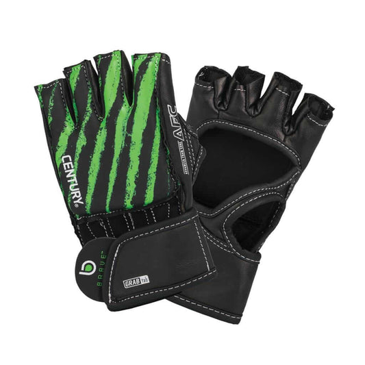 Eclipse Martial Art Supplies sporting goods black/green / youth S/M BRAVE YOUTH OPEN PALM GLOVE MMA Mixed Martial Arts