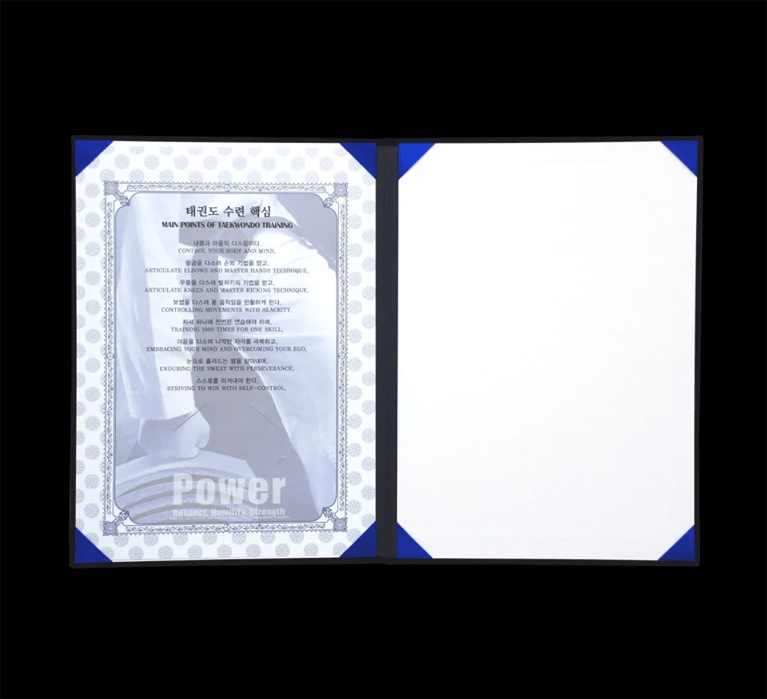 Eclipse Martial Art Supplies sporting goods KUKKIWON DAN CERTIFICATE CASE