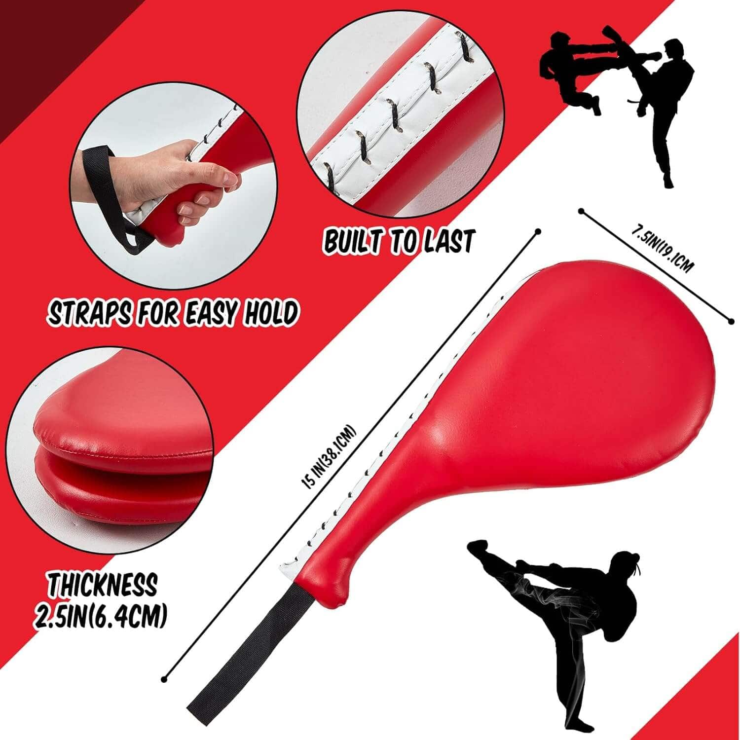 EclipseMartialArtsSupplies sporting goods 7 in 1 Taekwondo Kick Pad Boxing Training Equipment