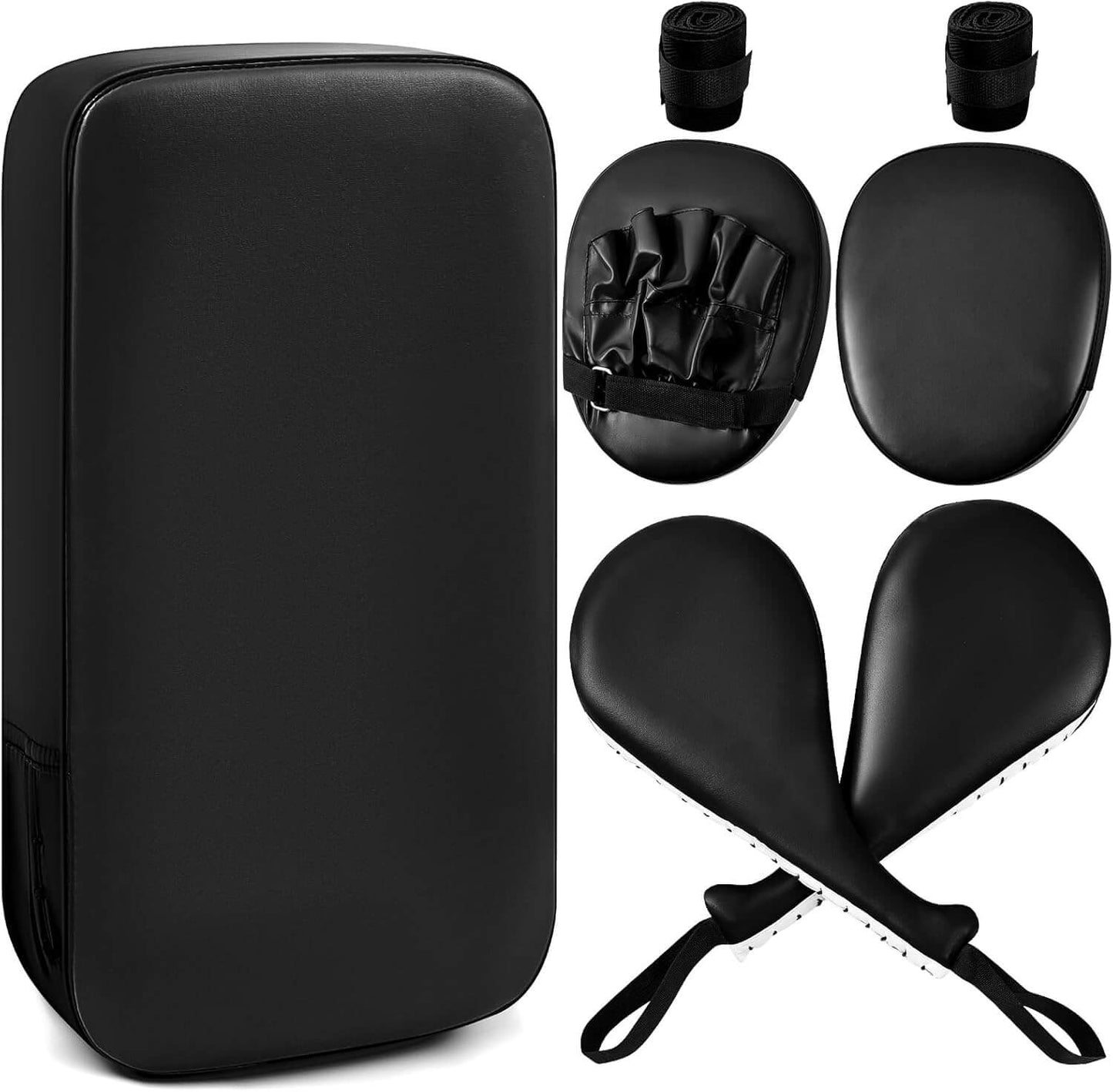 EclipseMartialArtsSupplies sporting goods Black 7 in 1 Taekwondo Kick Pad Boxing Training Equipment