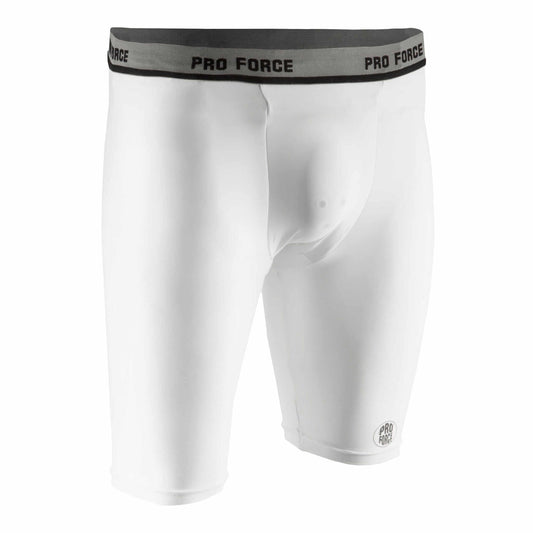 ProForce sporting goods boys small 20-23 inch waist ProForce Compression Shorts with Cup White