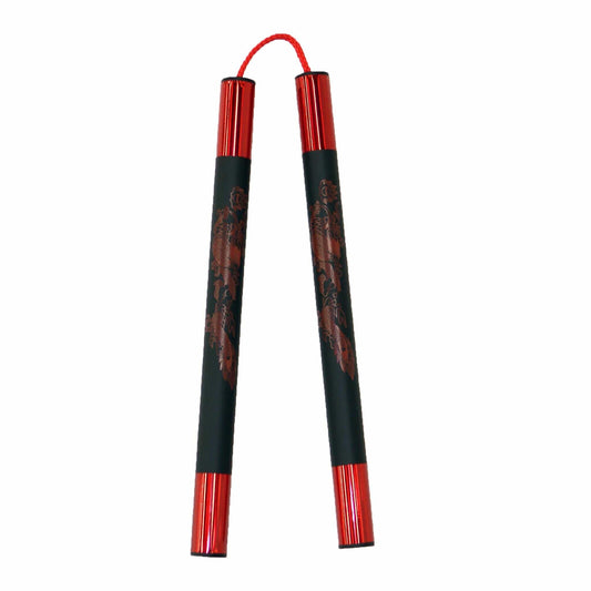 ProForce sporting goods cord Demo III Black Practice Foam sticks with chain Red Dragon